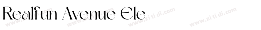 Realfun Avenue Ele字体转换